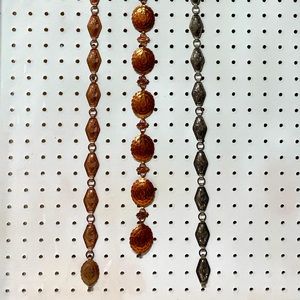 Vintage copper concho belt. Rare shape. 34”